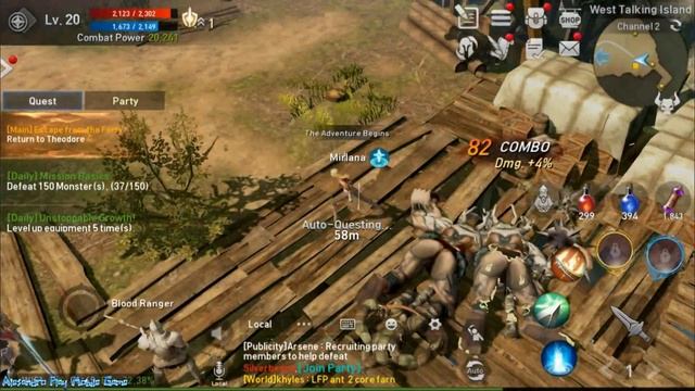 Lineage 2 Revolution #8 Gameplay Android/iOS Продолжаем играть за разбойницу и идем на арену смотреть онлайн