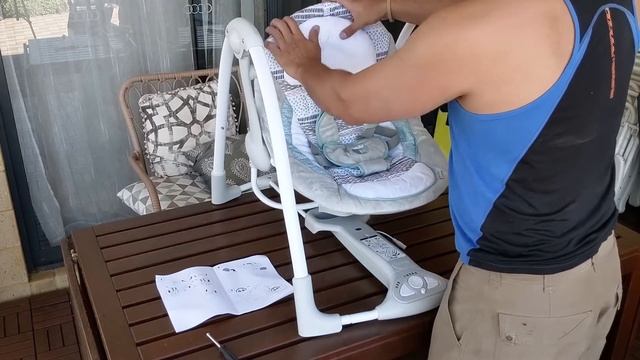 How to Assemble the Ingenuity Baby Swing - Power Adapt Portable Swing смотреть онлайн