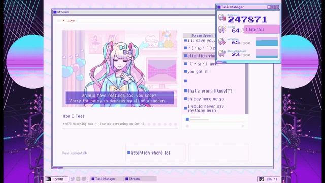 NEEDY STREAMER OVERLOAD Walkthough Day1-24 Get 9999999 Sub Internet Runaway Angel: Be Invoked Endin смотреть онлайн