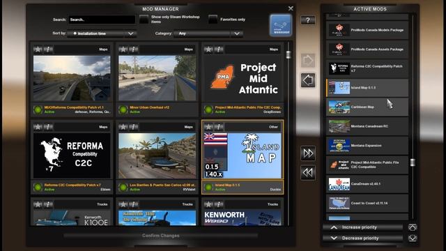 Большая американская сборка 15 Карт для ATS 1.40 (включая Reforma, Promods Канада, Montana и др) смотреть онлайн