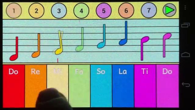 How to play "London Bridge Is Falling Down" piano - from "ABC 123 Doremi" game смотреть онлайн