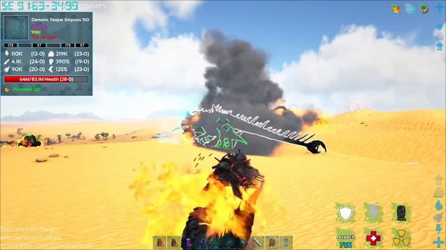 Demonic Thorny Dragon vs. Demonic Reaper Empress (Ark: Survival Evolved - Primal Fear Lost Island) смотреть онлайн