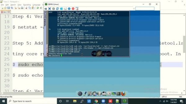 Install OpenSSH Server on Tiny Core Linux and Make it permanent