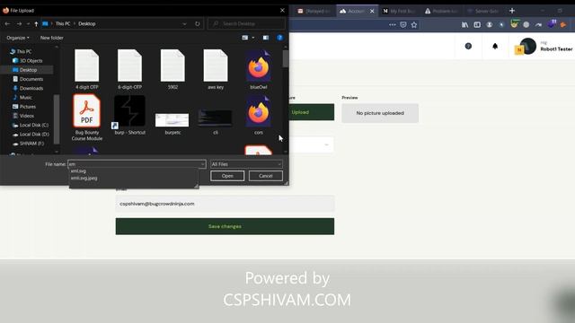 SSRF in Profile Picture upload | Bug Bounty POC 2020 | CSPSHIVAM смотреть онлайн
