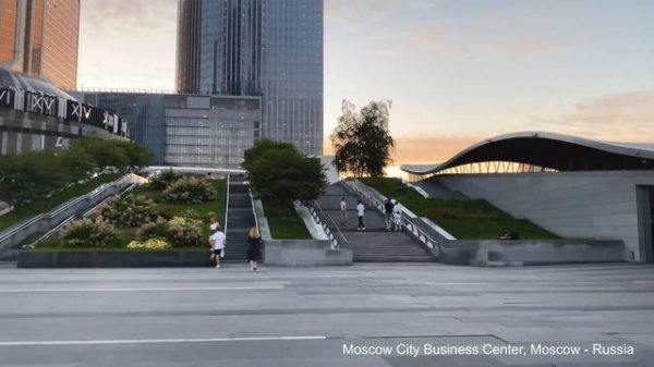 Walking Tour 4K | Moscow City "Business Center" , Moscow - Russia