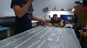 Ремонт подсветки 55 LG безрамочный