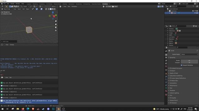 001 Blender Python - Hola Cubo - Ejercicio 001 смотреть онлайн