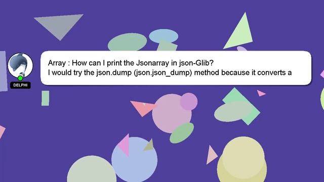 Array : How can I print the Jsonarray in json-Glib? смотреть онлайн
