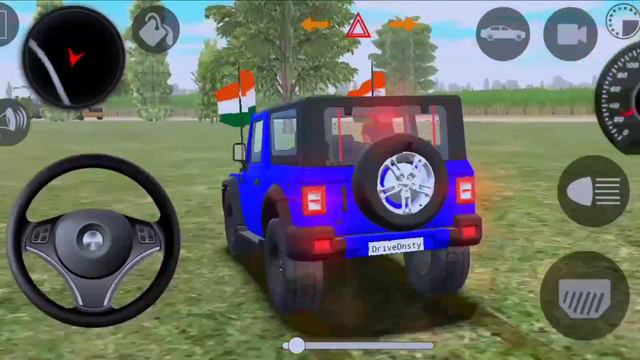 Dollar Song Sidhu Moosewala Real Indian Blue Thar Offroad Village Driving Indian Driving Simulator3 смотреть онлайн