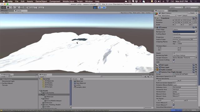 Adding Surface Wave waterflow to a terrain смотреть онлайн