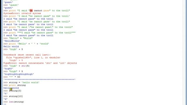 basic python tutorial 6 - strings (part2) смотреть онлайн