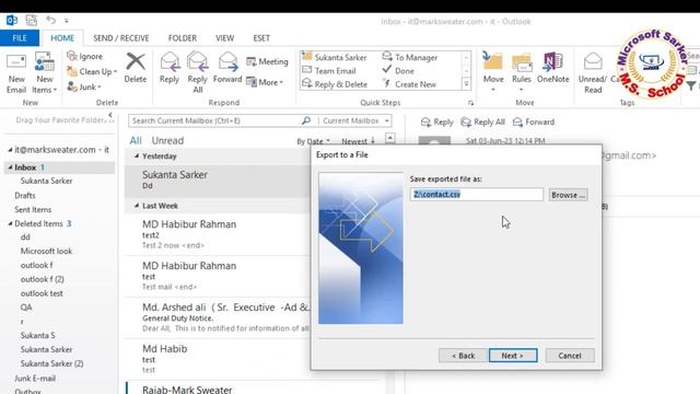 How To Contacts Export From Outlook To Excel | 2023 | смотреть онлайн