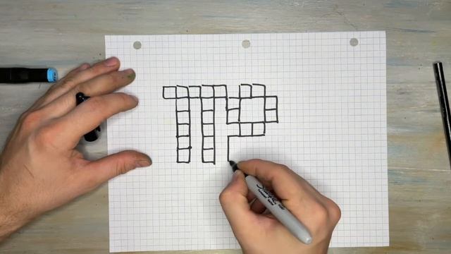 Как нарисовать Знак Зодиака-Дева / Рисуем на клеточной бумаге смотреть онлайн