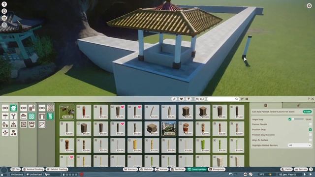 Planet Zoo: South East Asia Temple Habitat | stop motion + speed build | смотреть онлайн