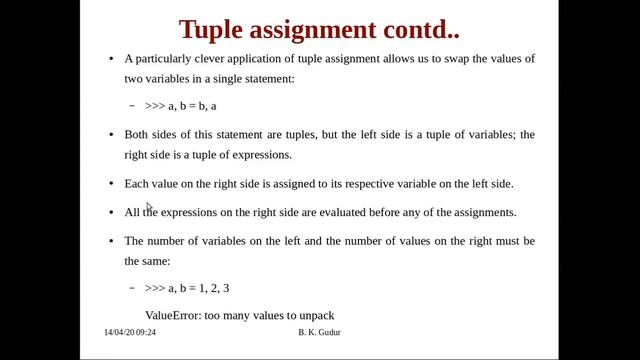 Python Application Programming: Tuples смотреть онлайн