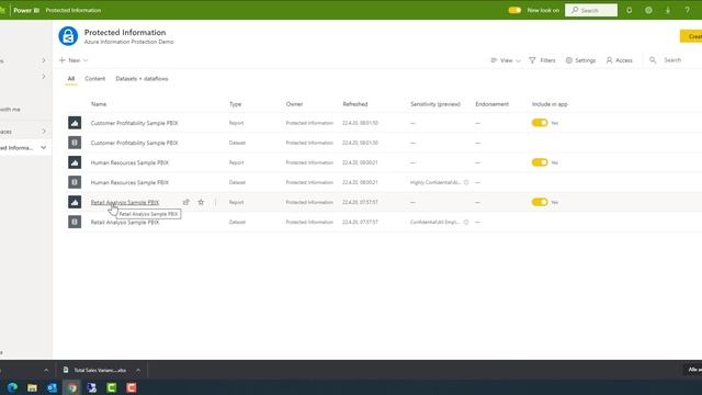 PowerBI: Azure Information Protection смотреть онлайн