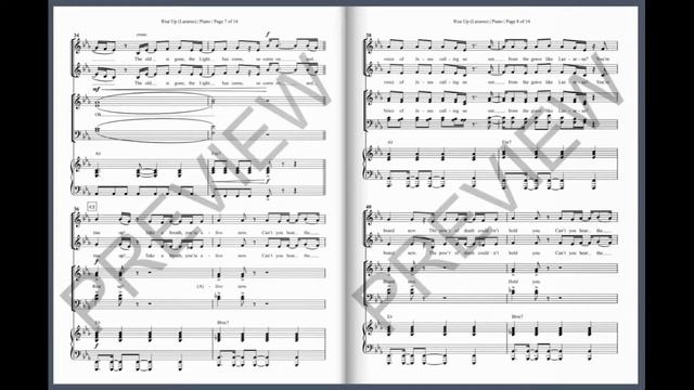 Rise Up (Lazarus) [CAIN] - Choral Anthem [Sheet Music] смотреть онлайн