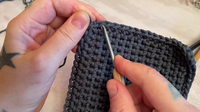 Шоппер «Джиа» из шнура 3мм??? Мой авторский узор??? Подробный МК???