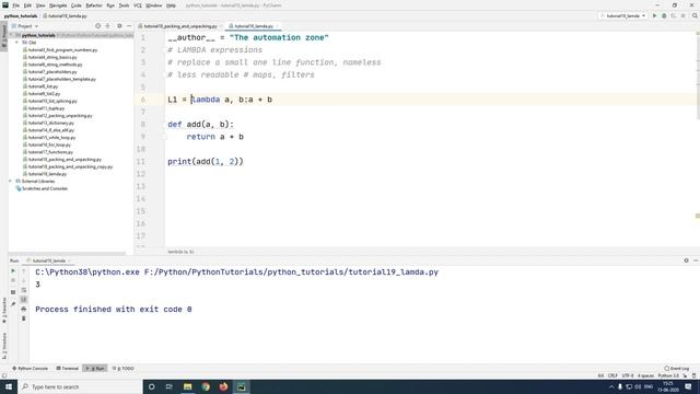 Lambda Expressions - Python Tutorial 19 смотреть онлайн