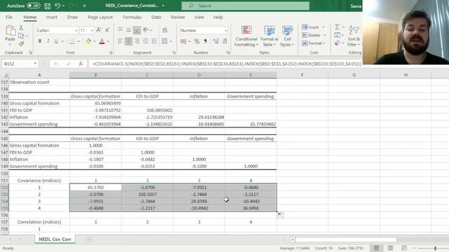 Covariance and correlation matrices: Three methods (Excel) смотреть онлайн
