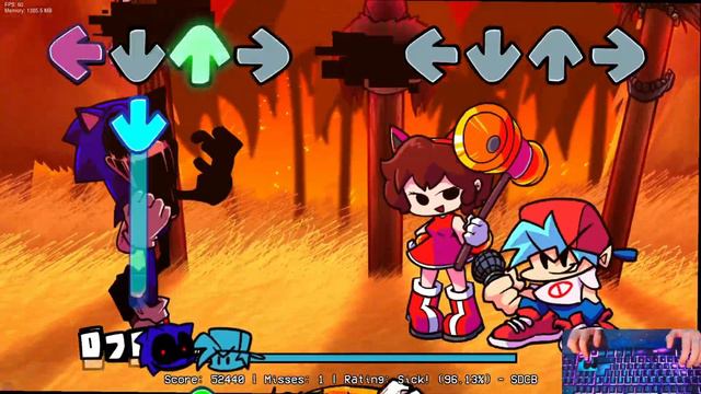 FNF | Too Slow Awe-mix (Vs Sonic.Exe) (Fanmade) | Mods/Hard/Gameplay | смотреть онлайн