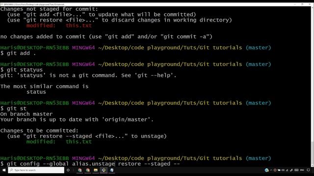 Setting Alias In Git | Git Tutorials #14 смотреть онлайн