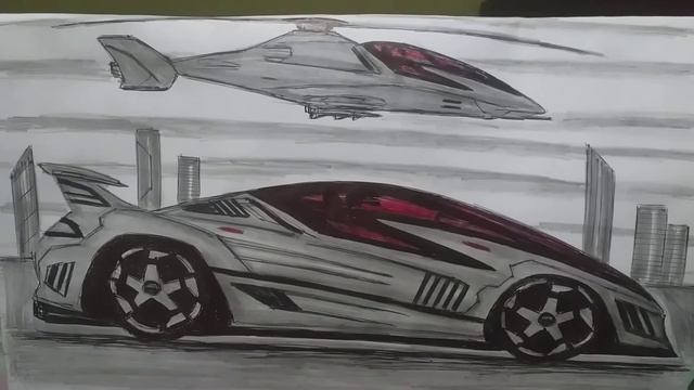 FERRARI CONCEPT IN FUTURISTIC BLADED WINDOW DESIGN. смотреть онлайн