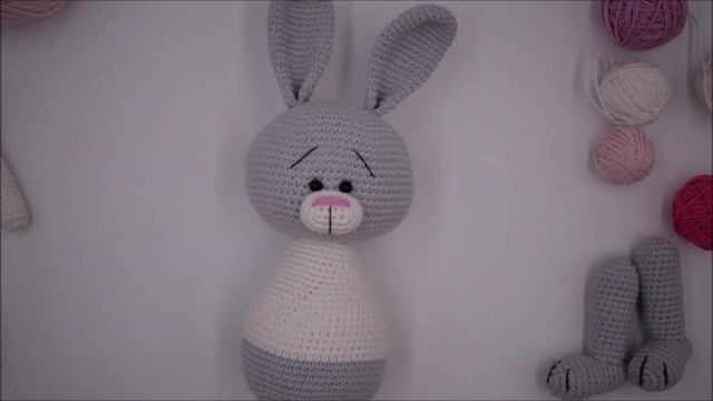 Сборка зайки. Зайка амигуруми. смотреть онлайн