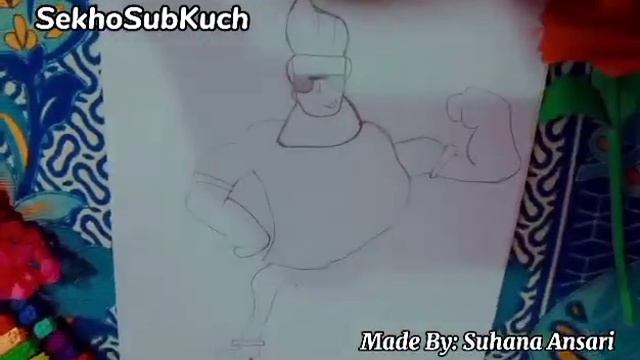 Making Johnny Bravo Drawing By Suhana Ansari смотреть онлайн