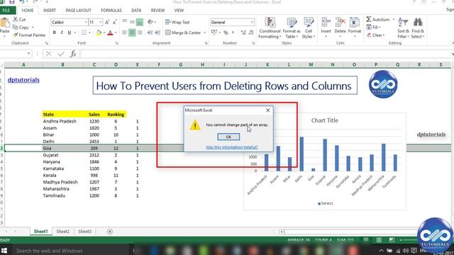 Excel Tricks : How To Prevent Users From Deleting Rows and Columns in Excel |Excel Tips |dptutorial смотреть онлайн