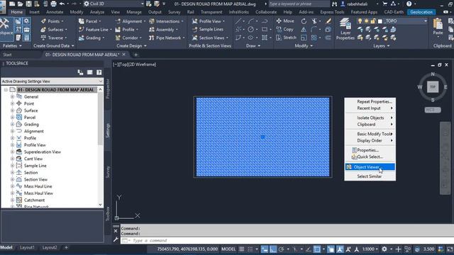 CIVIL3D | DOWNLOAD MESH TERRAIN FROM GOOGLE EARTH - DRAWING PROFILE VIEW смотреть онлайн