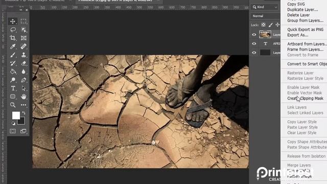 Place An Image In Text With Photoshop 2020 (Simplified) смотреть онлайн