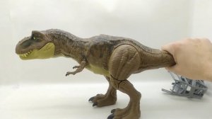 Тиранозавр Рекс и щенок Митя! Обзор игрушки Jurassic World Атакующий Тирекс GWD67