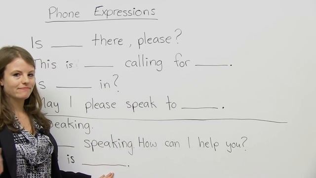 Speaking English - How to answer the phone смотреть онлайн