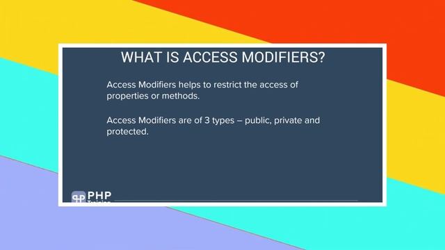 Mastering Access Modifiers in PHP | Beginner's Guide | PHP Tutorial #15 смотреть онлайн