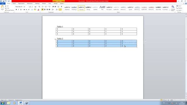 Как объединить таблицы в Word 2010? смотреть онлайн