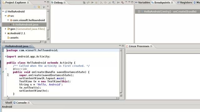 5.5. Run a Java App and Setting a Breakpoint смотреть онлайн