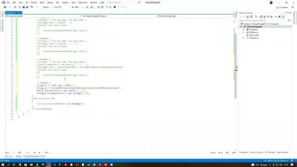 How to use String Split in C#?, C# String Split, String Split C#