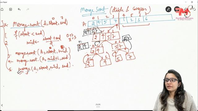 Merge Sort Algorithm (Concept + Java Code) | Time Complexity | Data Structures using Java #55 смотреть онлайн