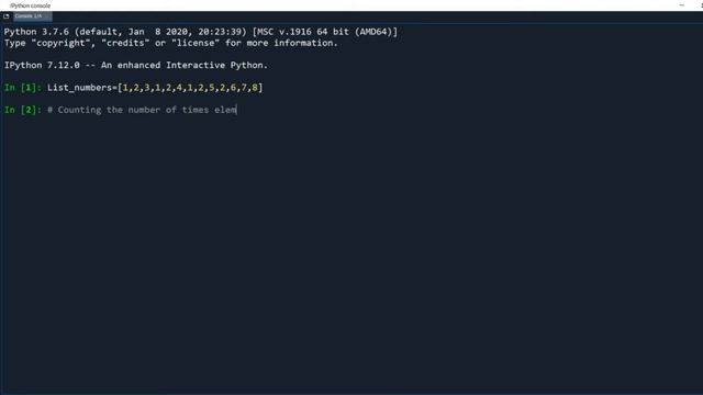 Counting number of times specified element appeared on the list смотреть онлайн
