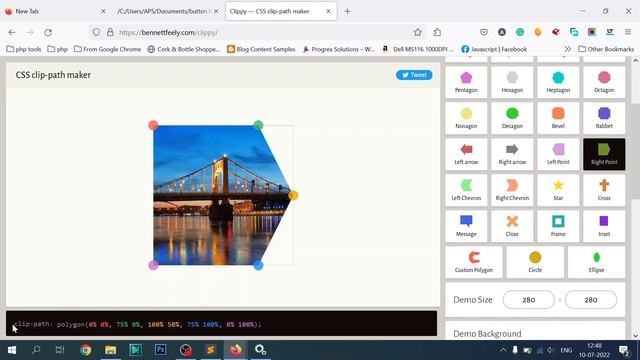 Button Styling | Using HTML & CSS | Clip Path смотреть онлайн