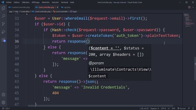 Laravel 8 darija from zero to hero -55- (laravel api development (login with sanctum part 3)) смотреть онлайн