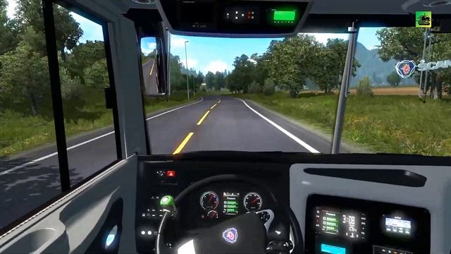 Scania Bus | Campione Invictus DD Scania 440hp | 8*2 multi-axle bus | Euro Trucks Simulator 2 смотреть онлайн