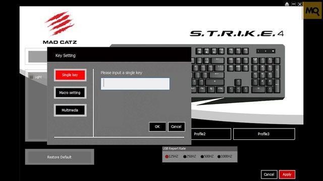 Mad Catz S.T.R.I.K.E. 4 обзор. Механическая клавиатура с MX RED смотреть онлайн