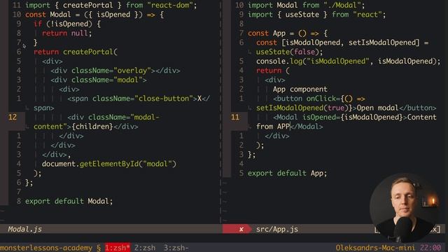 Custom Modal in React JS With React Portals смотреть онлайн