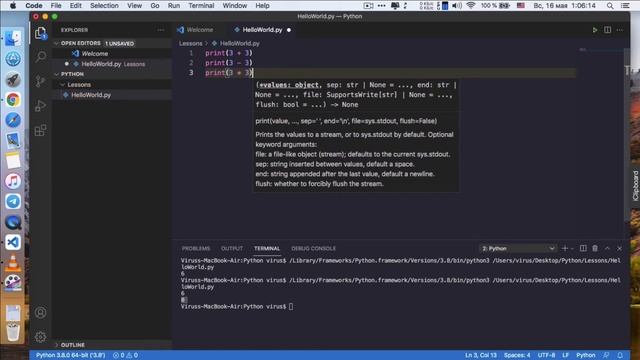 Python dasturlash darslari. Noldan boshlab. #2-dars. смотреть онлайн