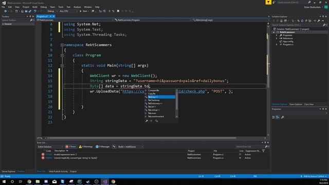 Recking Scammers with C# смотреть онлайн
