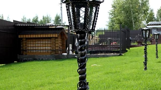16 Кованый фонарь садовый светильник для сада кованый , изготовление садовых светильников и фонарей смотреть онлайн