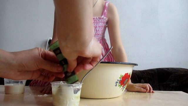 Пальчиковые краски сделали своими руками. смотреть онлайн