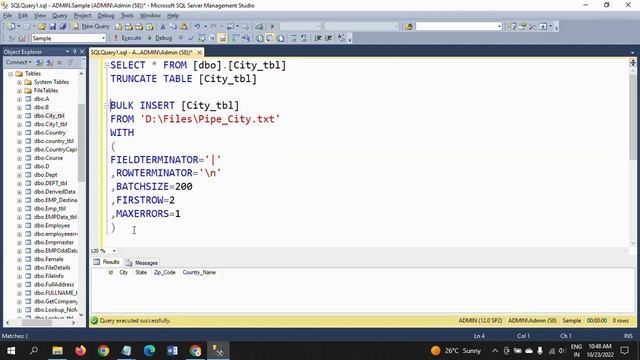 SQL SERVER||Loading Data using Bulk Insert Command into SQL tables смотреть онлайн